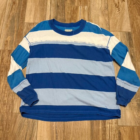 Free People We the Free Striped  Long Sleeve - Picture 1 of 3